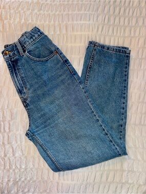 Pull&Bear Light Blue Denim Jeans with Metal Logo Button